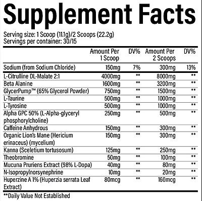 OVERLORD PRE-WORKOUT OVERLORD PRE-WORKOUT